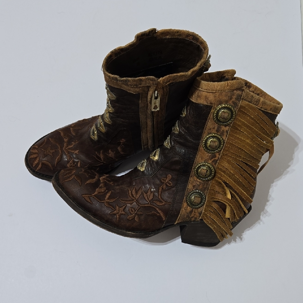 Mexicana By Old Gringo Mamacita  Brown Leather Boots